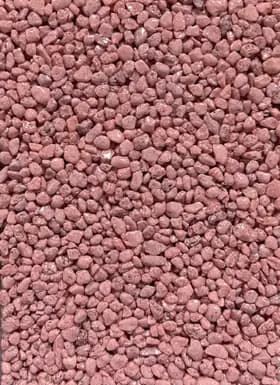 Granulat GLX 203, quartz coloré spécial, teinte rouge